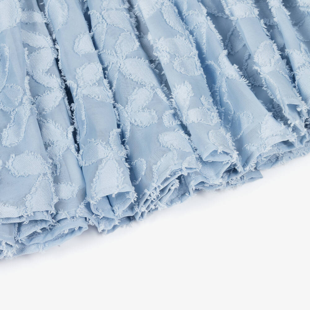 Petite Amalie-فستان أزرق فاتح بنقشة مميزة للبنات | Childrensalon Outlet