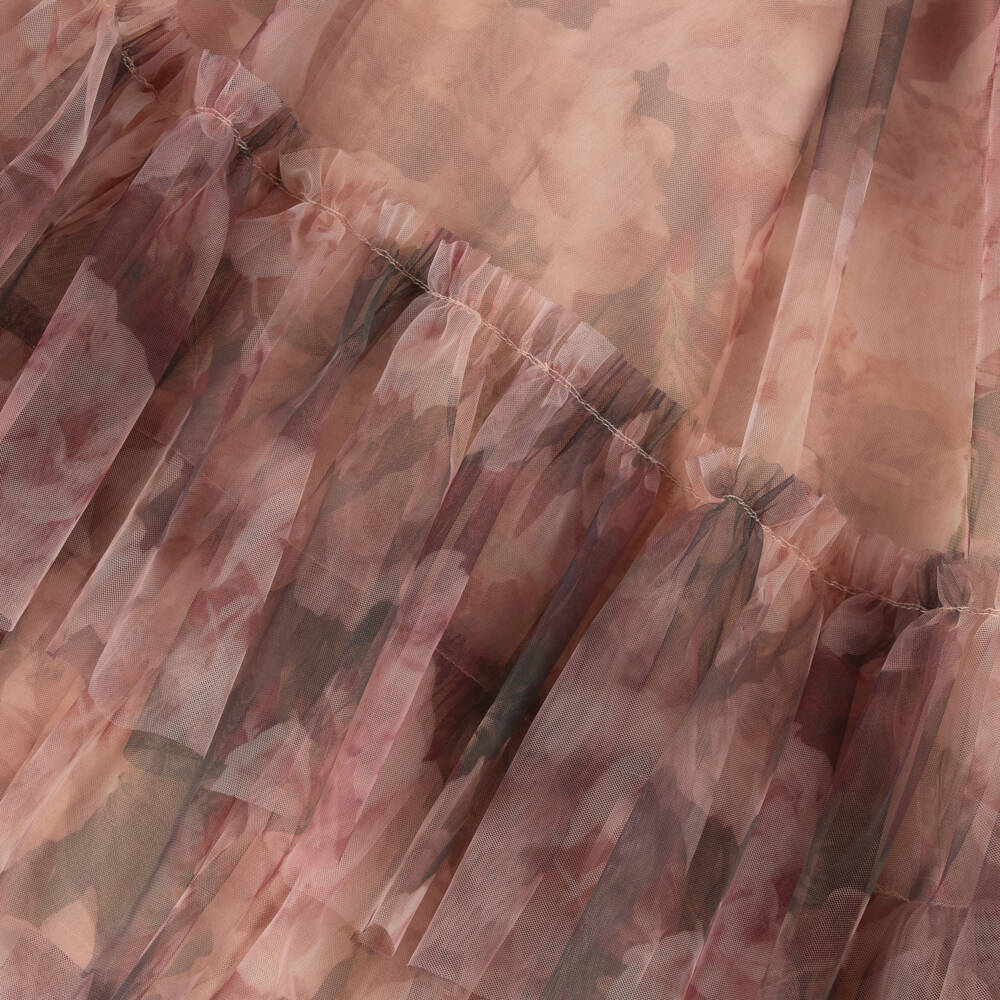 Petite Amalie-فستان تول زهري مزين بالورود للبنات | Childrensalon Outlet