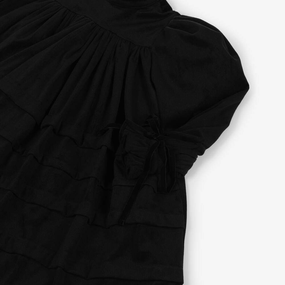 Petite Amalie-Girls Velvet High-Neck Dress | Childrensalon Outlet