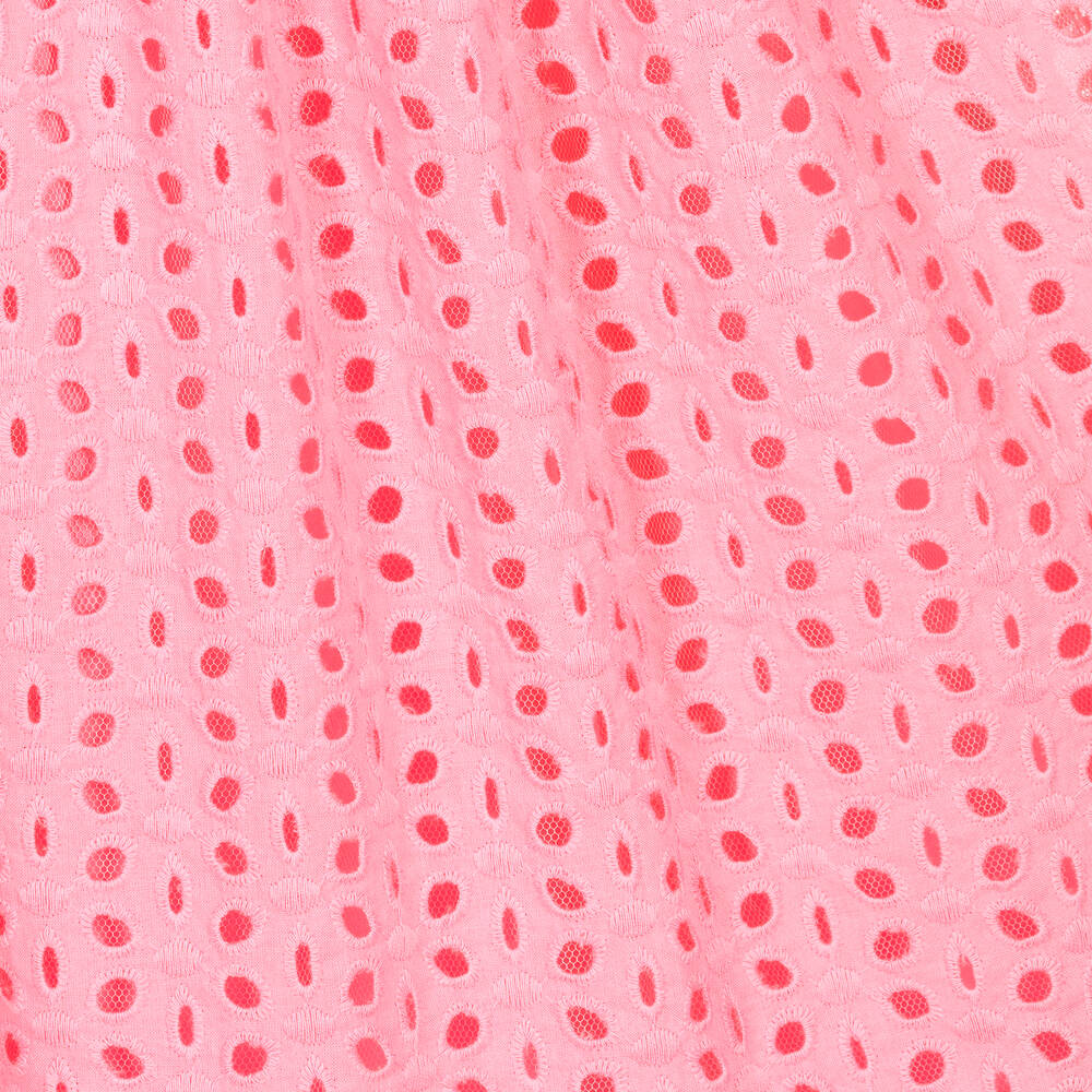 Petite Amalie-Teen Girls Pink Broderie Anglaise Dress | Childrensalon Outlet