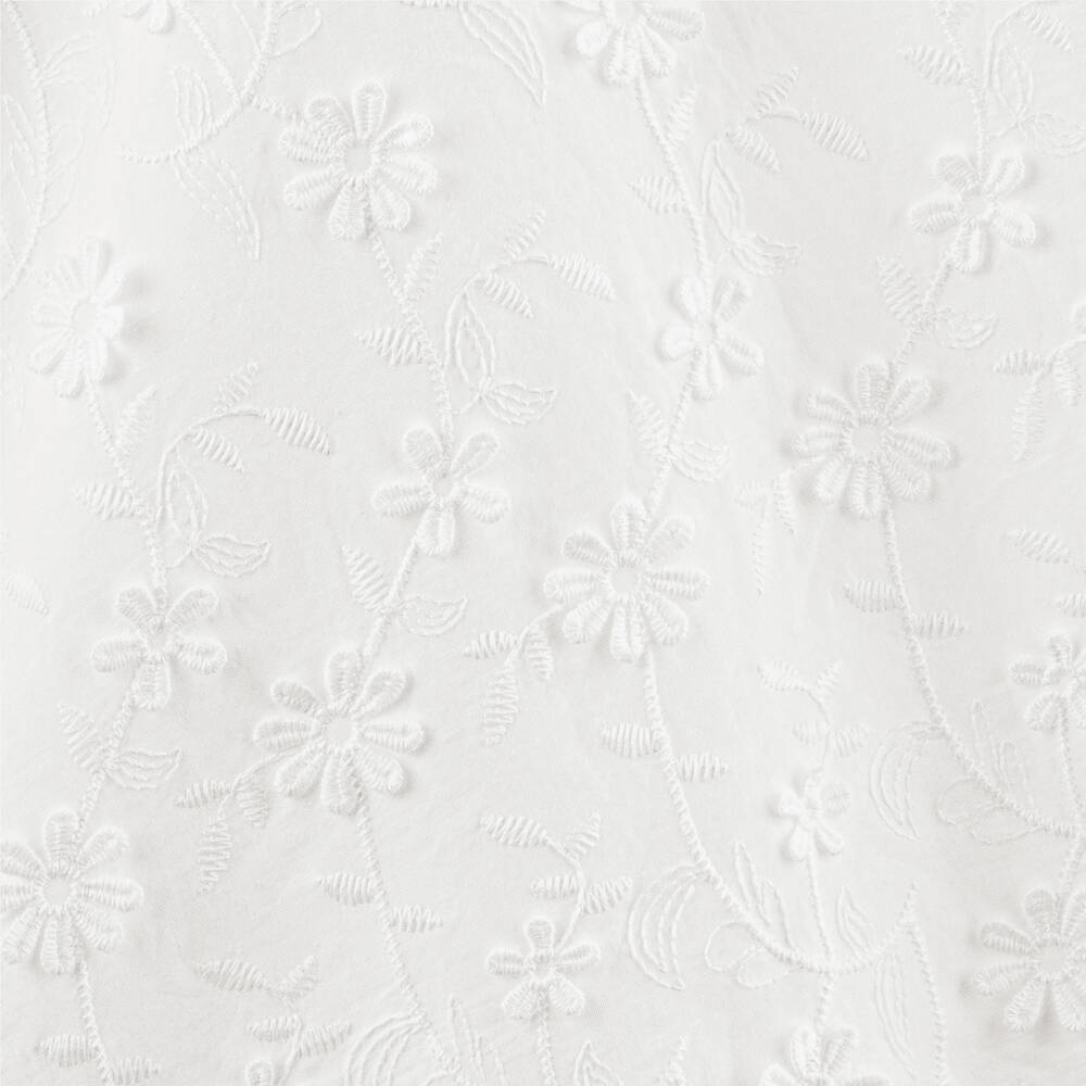 Petite Amalie-Teen Girls White Embroidered Floral Dress | Childrensalon Outlet