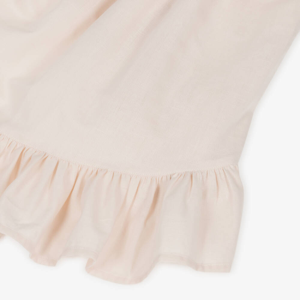 Phi Clothing-Платье бежевое с асимметричным подолом для девочек | Childrensalon Outlet