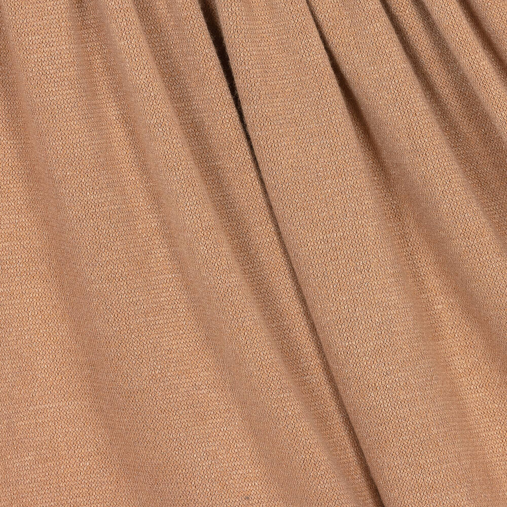 Phi Clothing-فستان مزيج فيسكوز محبوك لون بيج | Childrensalon Outlet