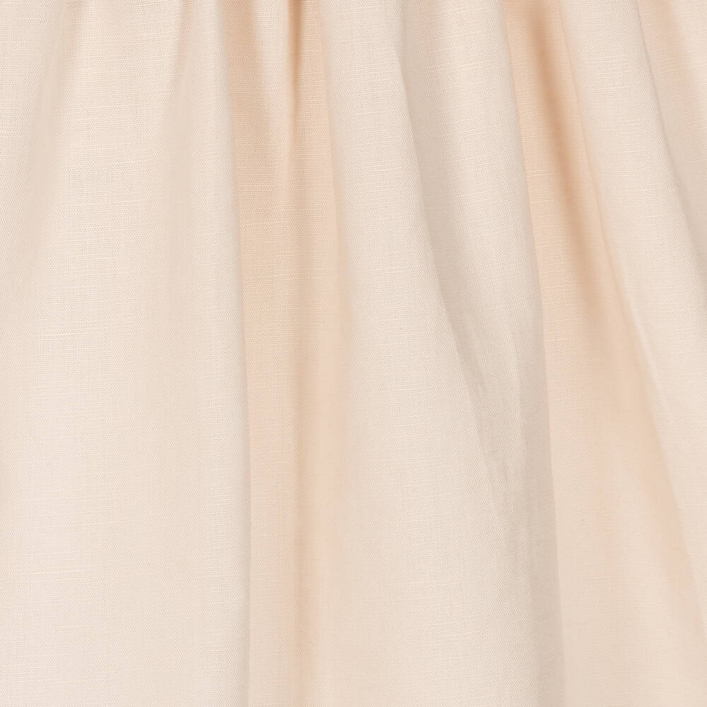 Phi Clothing-Girls Beige Linen & Cotton Dress | Childrensalon Outlet