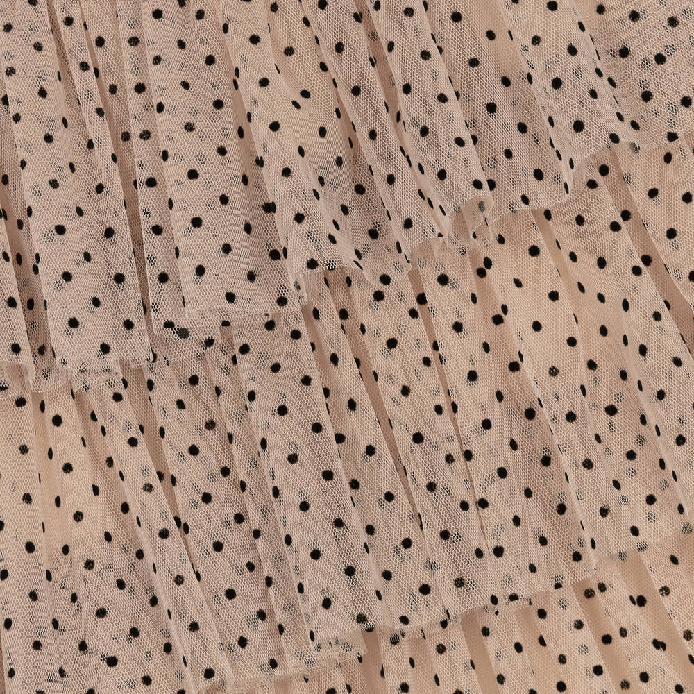 Beige online dotted skirt