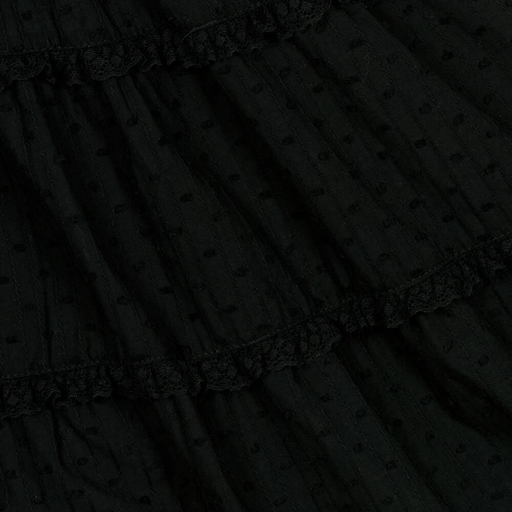 Phi Clothing-فستان قطن بلوميتي لون أسود | Childrensalon Outlet