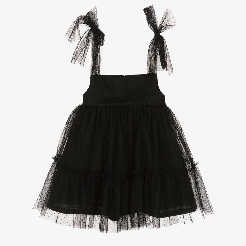 Phi Clothing-Girls Black Tulle Dress | Childrensalon Outlet