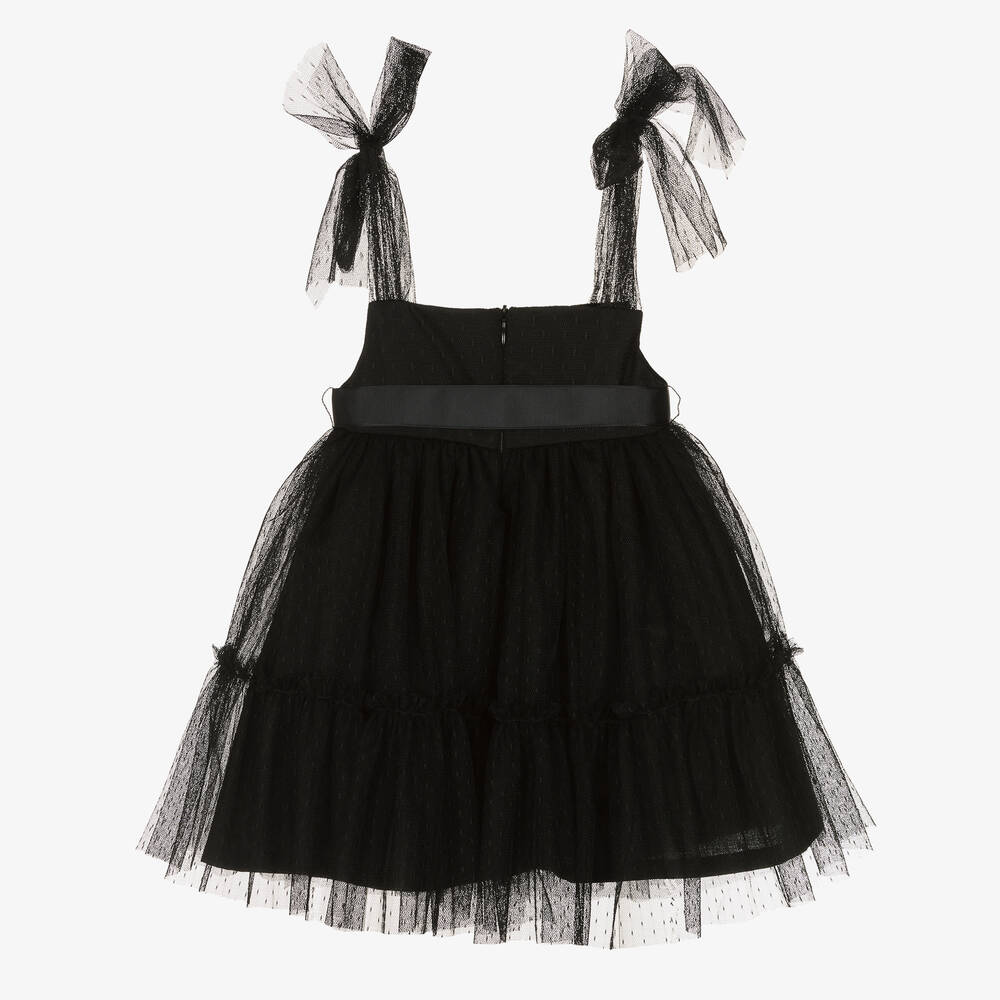 Phi Clothing-Girls Black Tulle Dress | Childrensalon Outlet