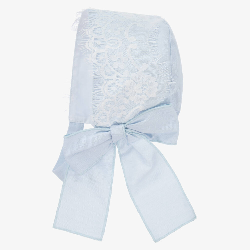 Phi Clothing-Girls Blue Cotton Bonnet  | Childrensalon Outlet