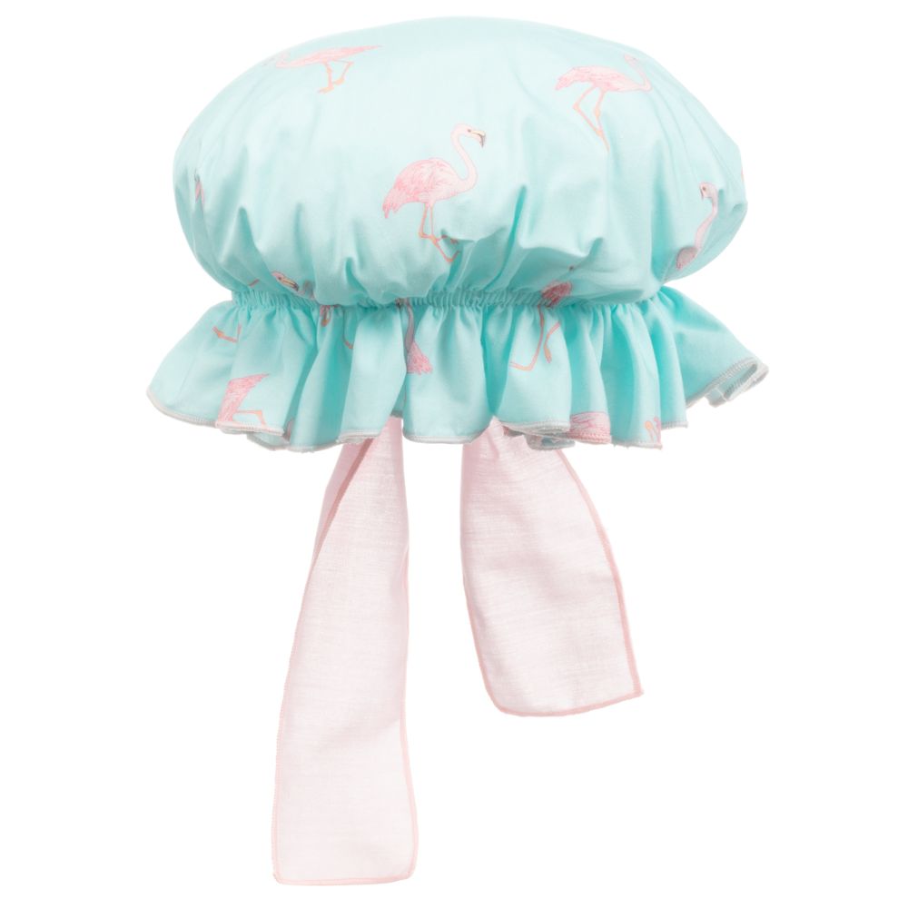 Phi Clothing - Girls Blue Cotton Sun Hat | Childrensalon