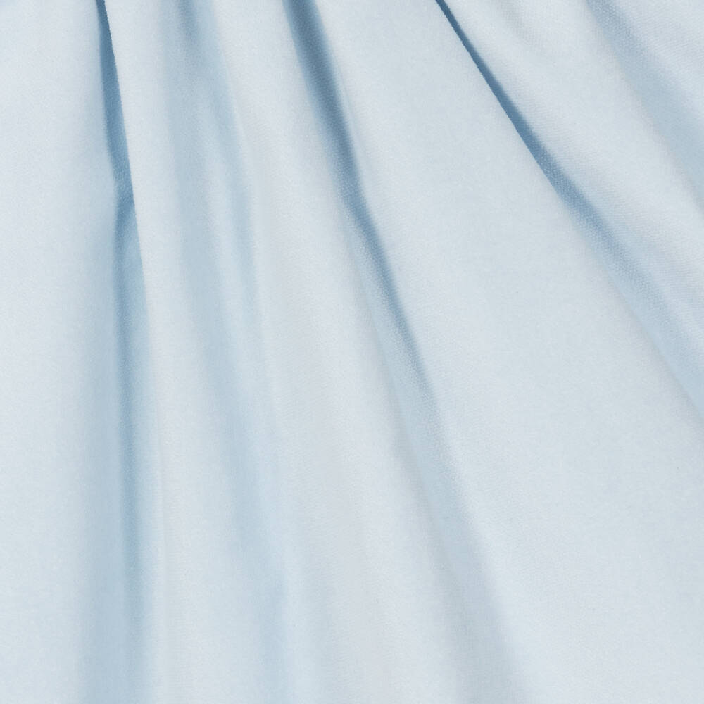 Phi Clothing-Голубое платье из хлопкового бархата | Childrensalon Outlet