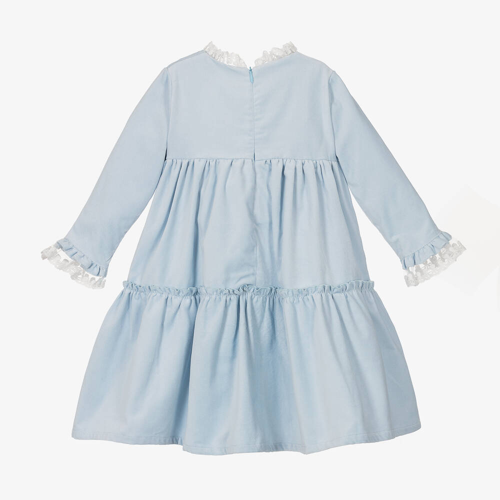 Velvet light blue dress cheap