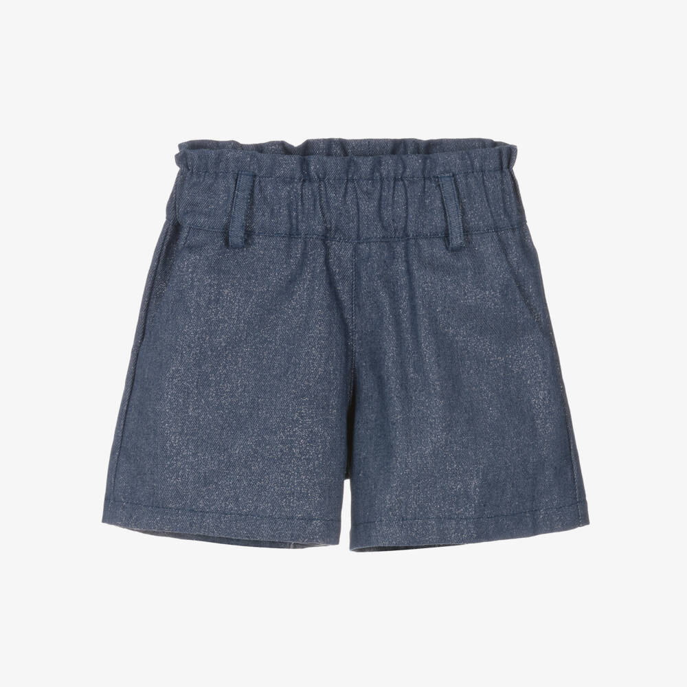 Phi Clothing-Girls Breezy Blue Shorts Ensemble | Childrensalon Outlet