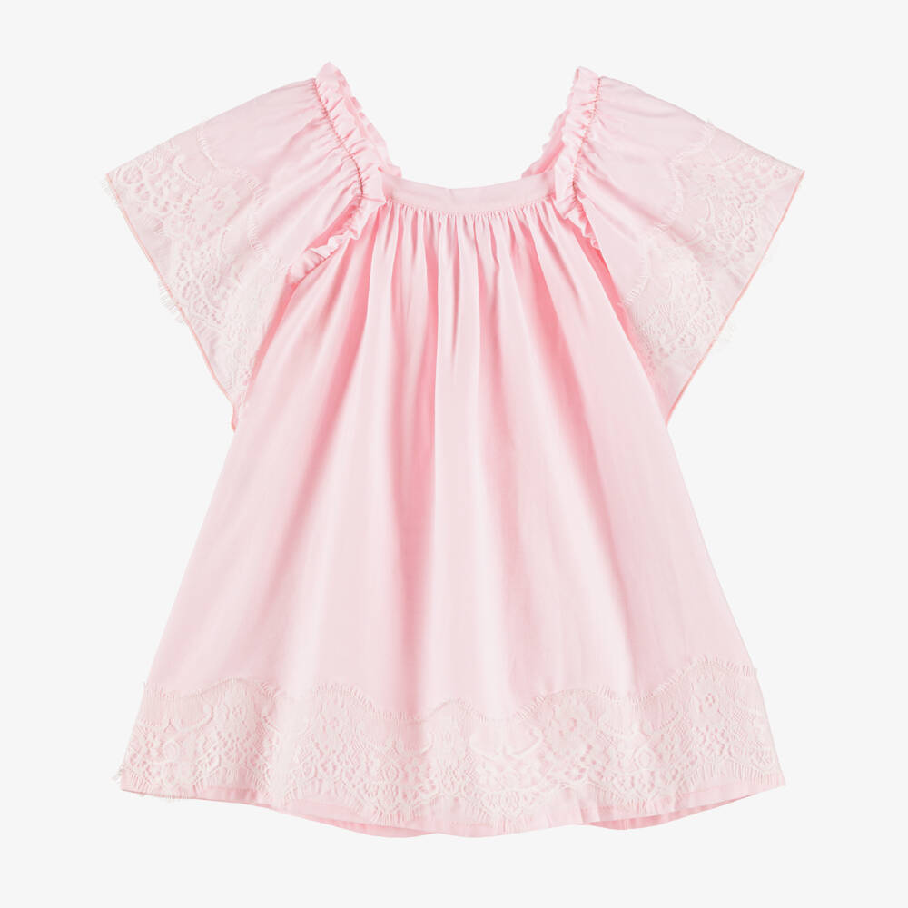 Phi Clothing-Хлопковое кружевное платье для девочек | Childrensalon Outlet