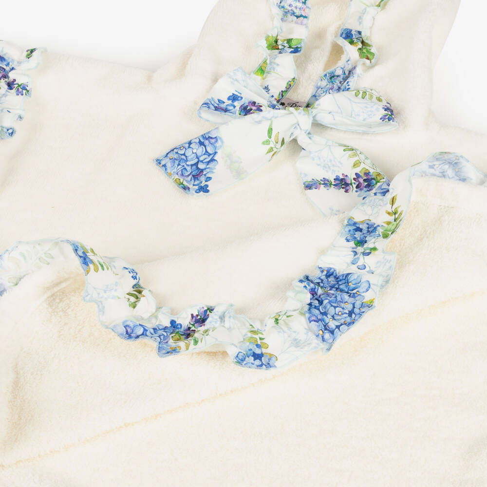 Phi Clothing-Girls Creamy Floral Hooded Wrap | Childrensalon Outlet