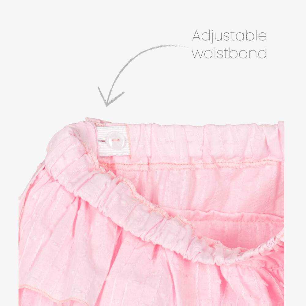 Phi Clothing-Girls' Delightful Pink Cotton Ensemble | Childrensalon Outlet