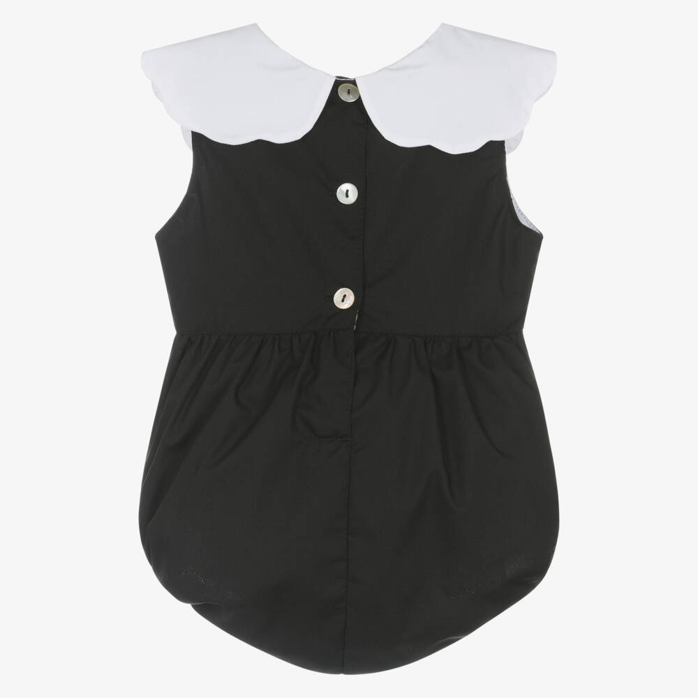 Phi Clothing-جمبسوت أنيق للفتيات باللون الأسود مع لمسات لؤلؤية | Childrensalon Outlet