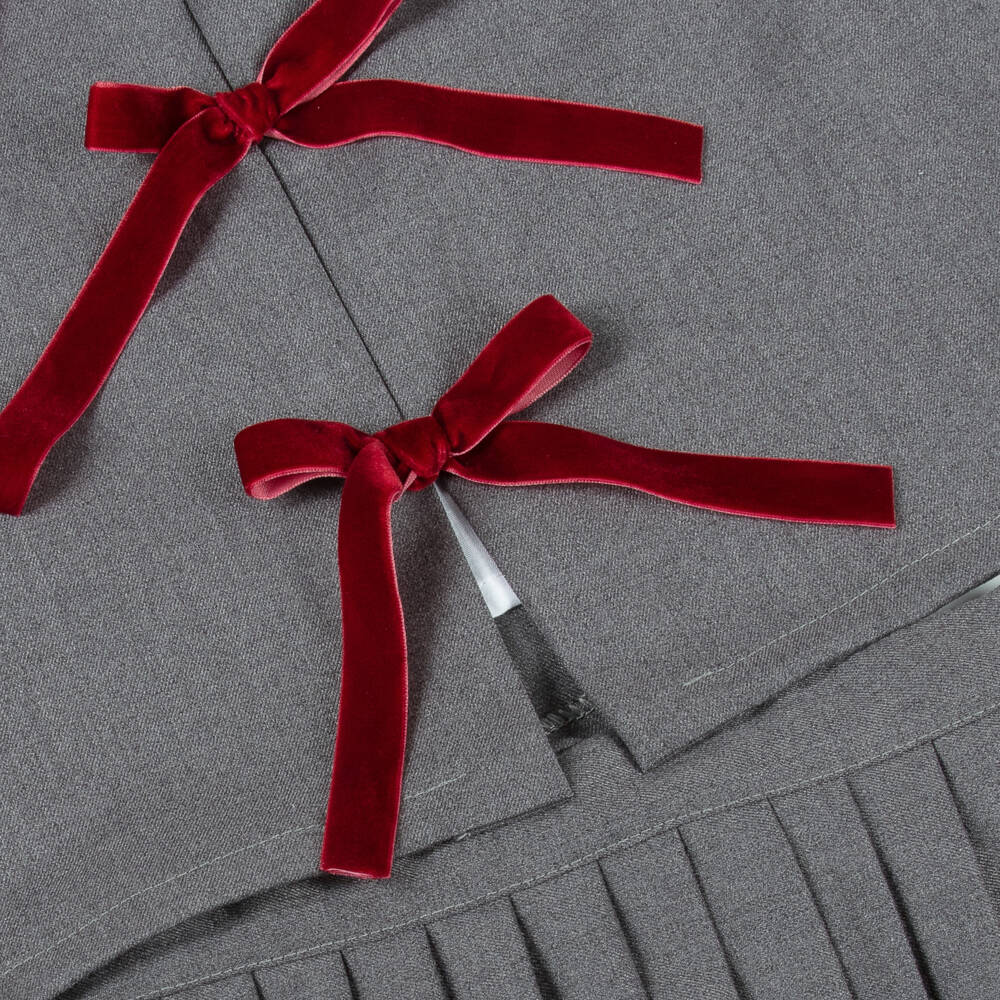 Phi Clothing-Girls Elegant Grey Skirt Ensemble | Childrensalon Outlet