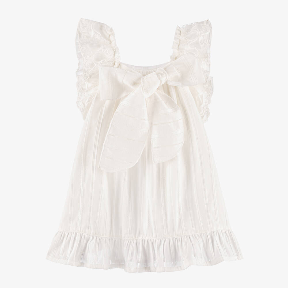 Phi Clothing-Элегантное кремовое кружевное платье для девочек | Childrensalon Outlet