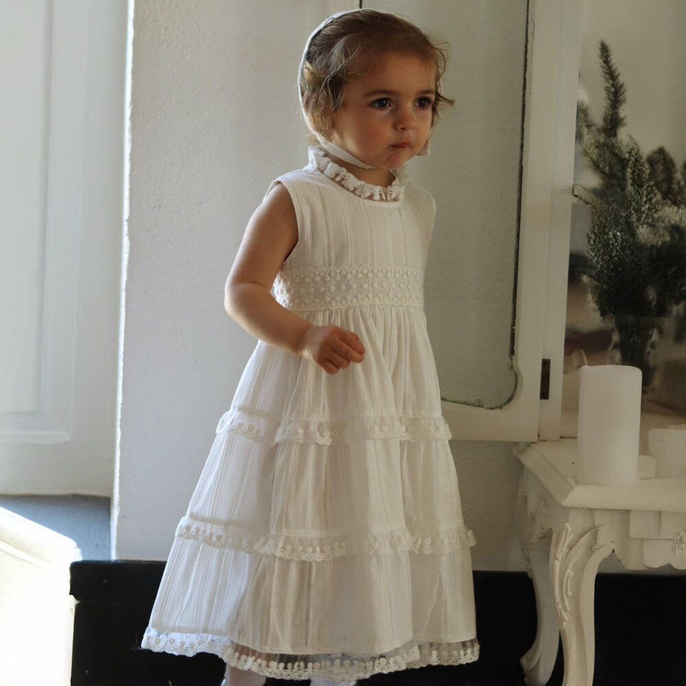 Phi Clothing-Girls Elegant Ivory Lace Ensemble | Childrensalon Outlet
