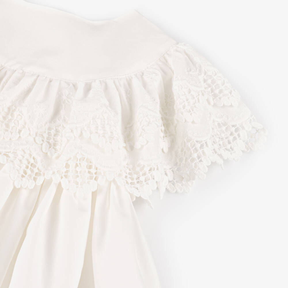 Phi Clothing-بلوزة دانتيل عاجية أنيقة للبنات | Childrensalon Outlet