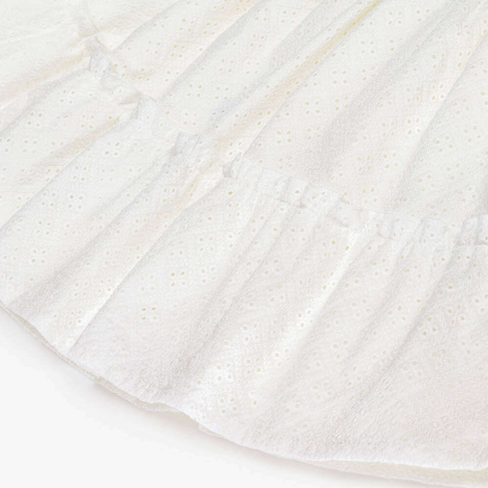 Phi Clothing-Girls Elegant White Embroidered Skirt Duo | Childrensalon Outlet