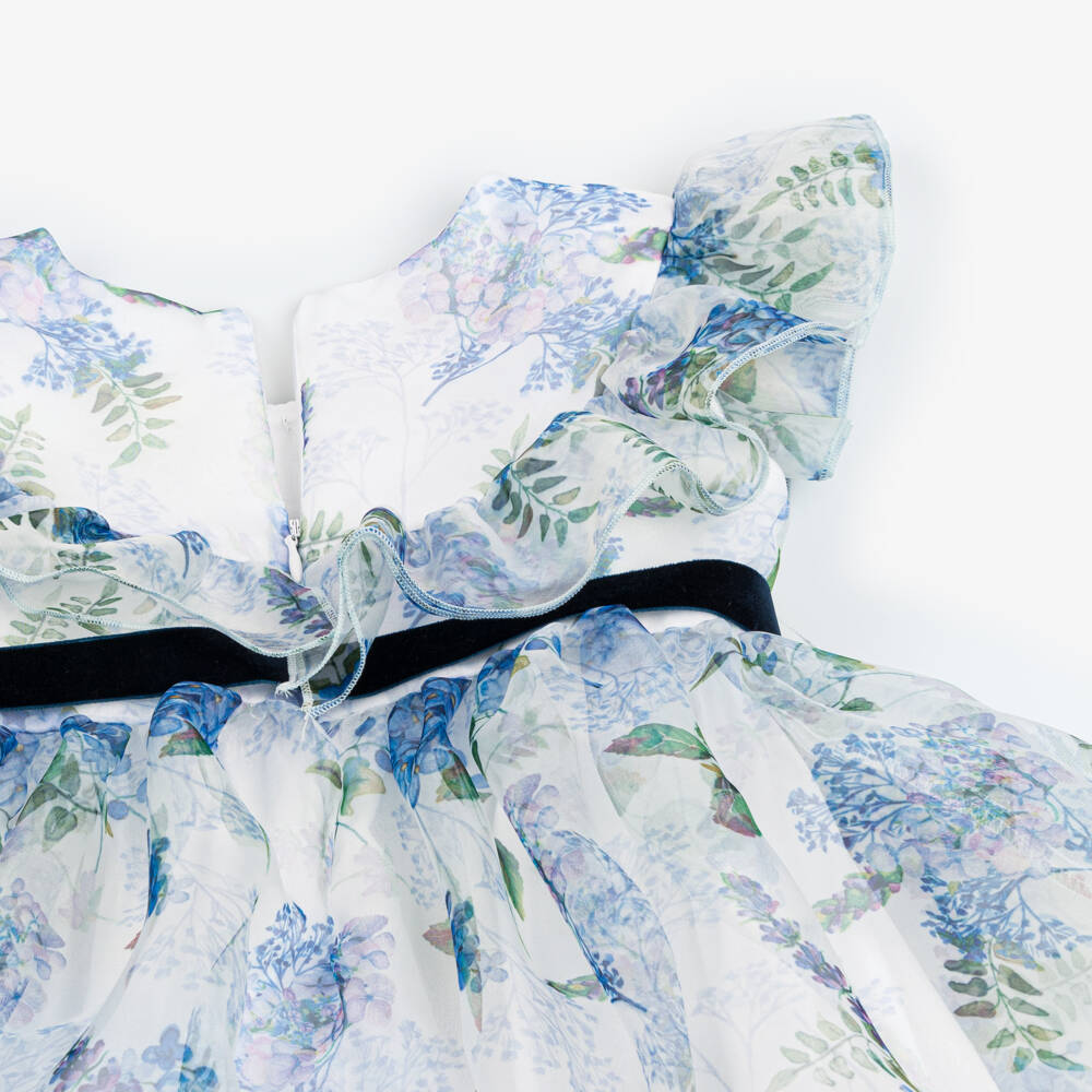 Phi Clothing-Girls Ethereal Blue Blossom Gown | Childrensalon Outlet