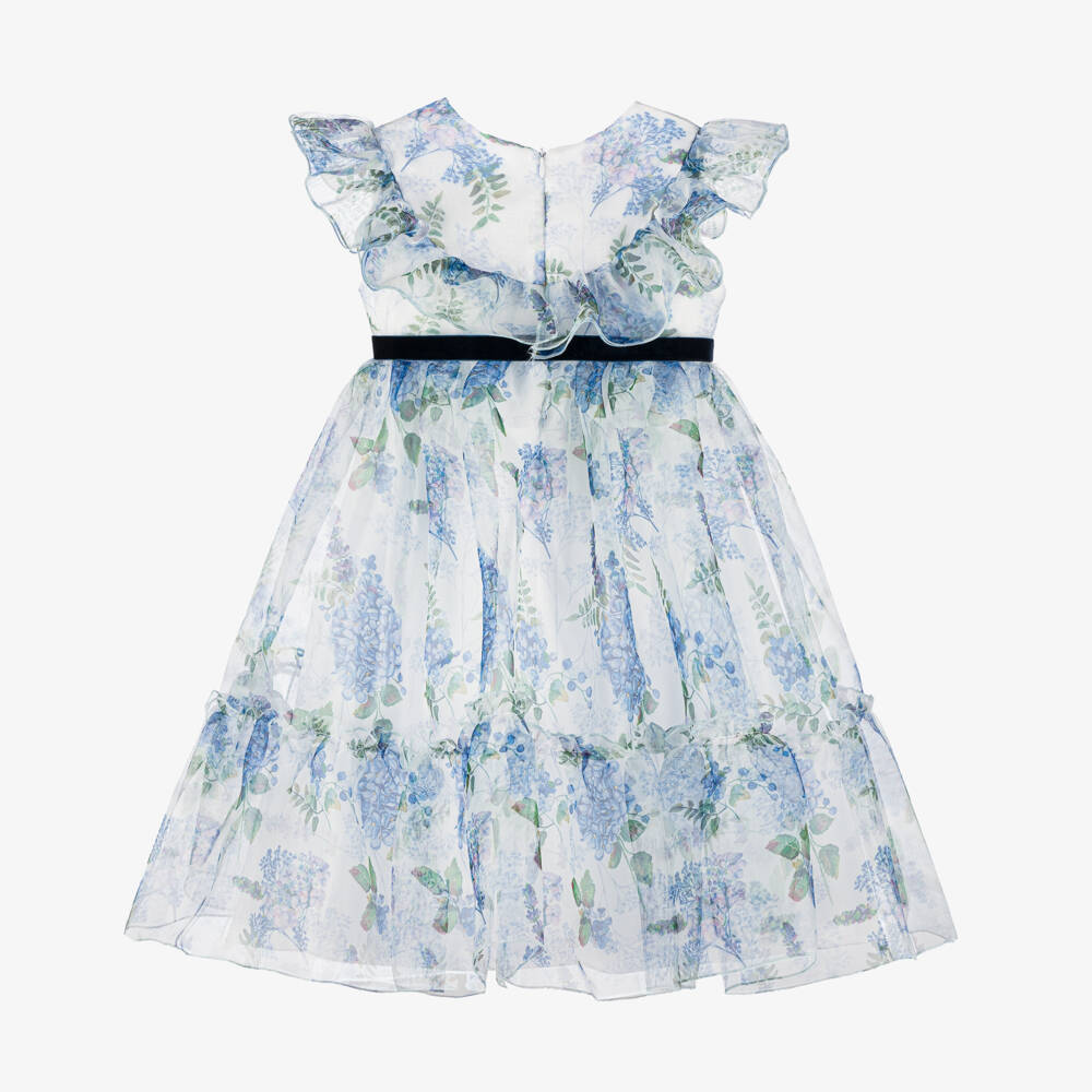 Phi Clothing-Girls Ethereal Blue Blossom Gown | Childrensalon Outlet