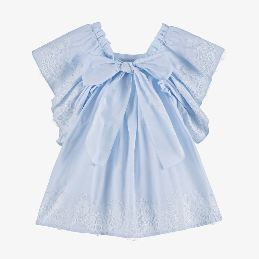 Phi Clothing-Girls Fluttery Lace & Cotton Dress | Childrensalon Outlet