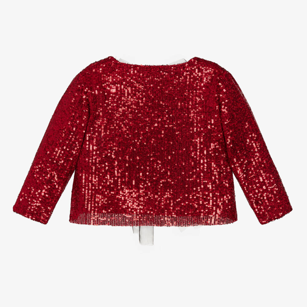 Phi Clothing-Girls Glittering Red Jacket | Childrensalon Outlet