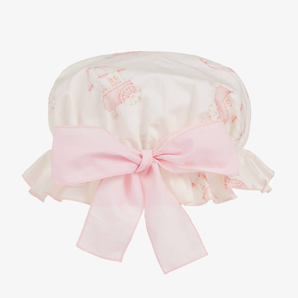 Phi Clothing-Кремовый чепчик с лотками мороженщика для девочек | Childrensalon Outlet