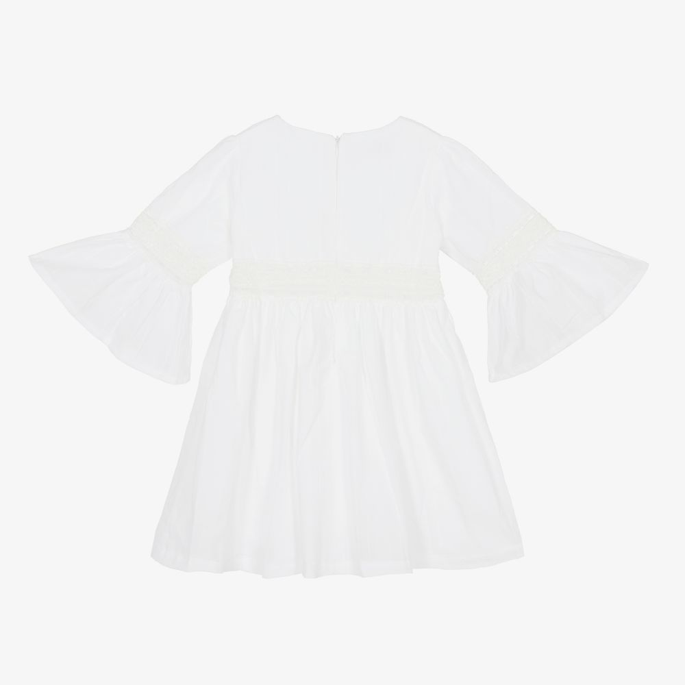 في كلودينغ-فستان قطن لون عاجي | Childrensalon Outlet