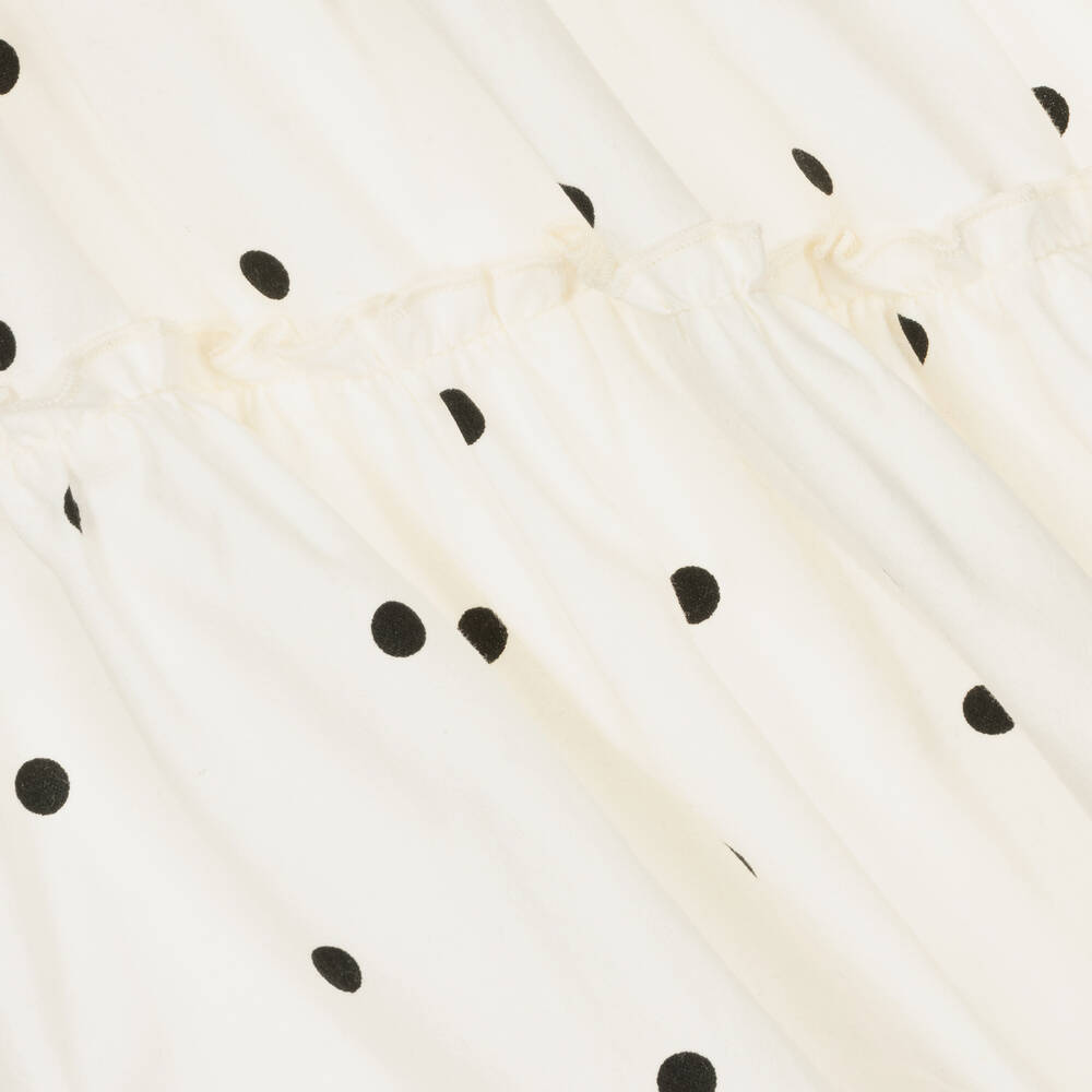 Phi Clothing-فستان قطن بوبلين لون عاجي | Childrensalon Outlet