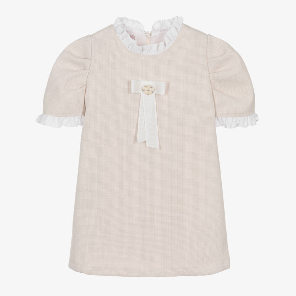 Phi Clothing-Girls Ivory Tweed Frock | Childrensalon Outlet