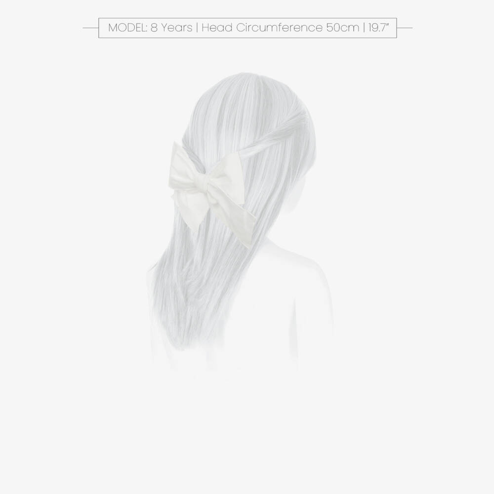 Phi Clothing-Элегантная кремовая заколка с бантом для девочек | Childrensalon Outlet