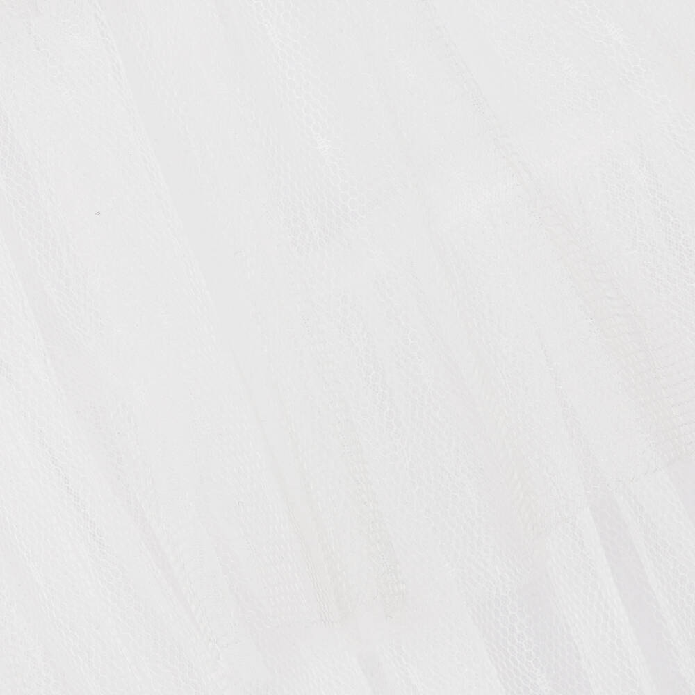 Phi Clothing-فستان مخمل وتول لون عاجي | Childrensalon Outlet