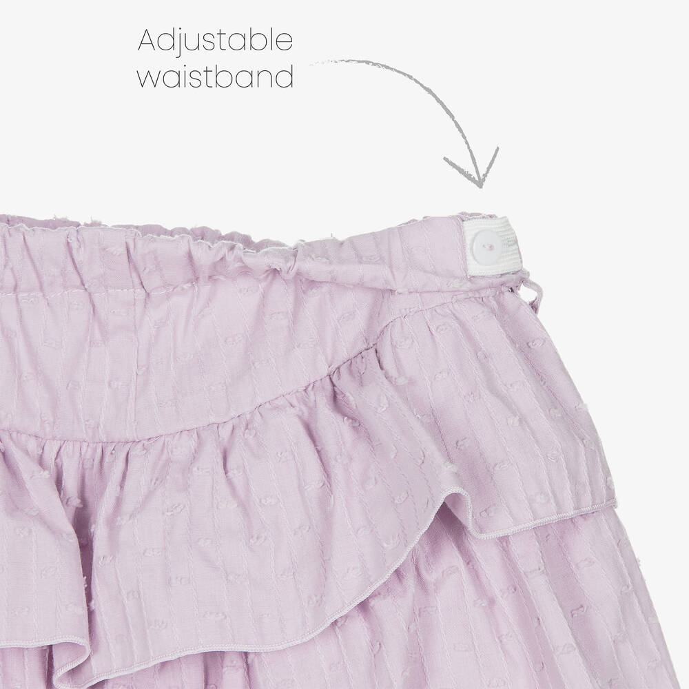 Phi Clothing-Фиолетовые хлопковые шорты | Childrensalon Outlet