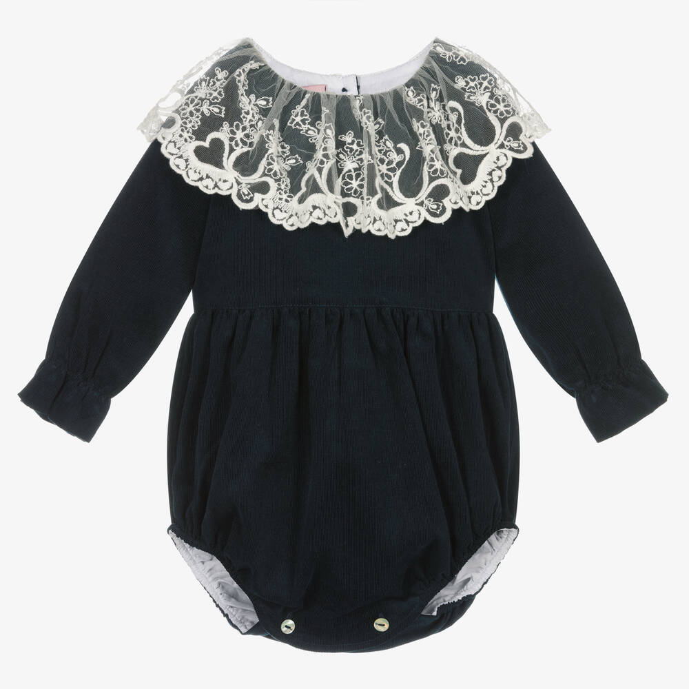 Phi Clothing - Barboteuse marine Bébé fille | Childrensalon