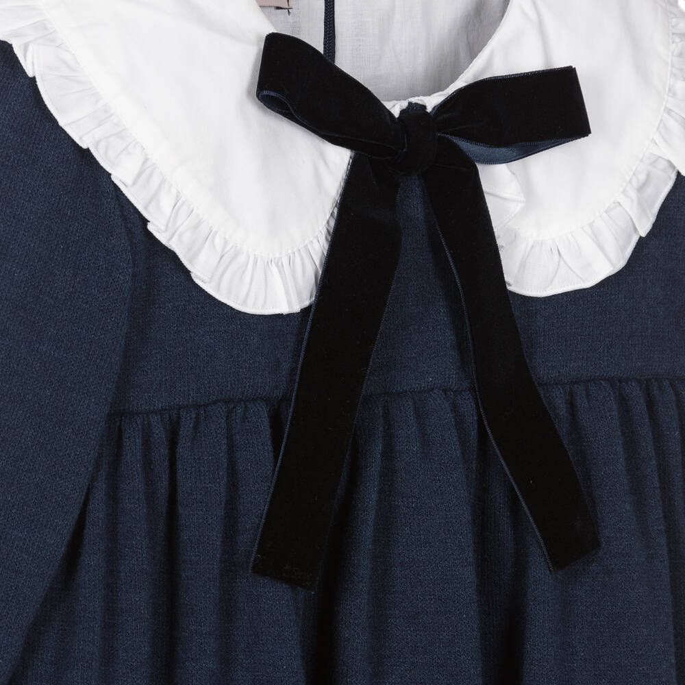 Phi Clothing-Girls Navy Jersey Knit Dress | Childrensalon Outlet