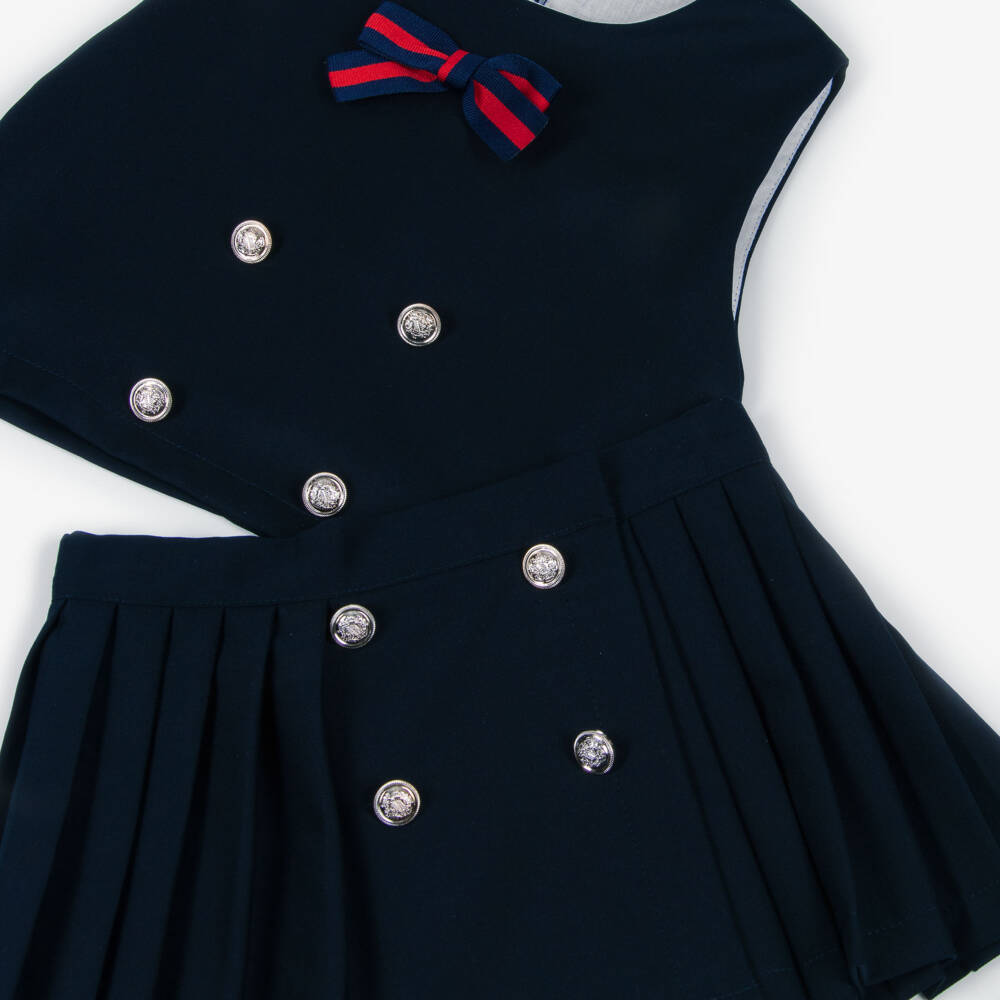Phi Clothing-Girls Navy Skirt and Top Set | Childrensalon Outlet