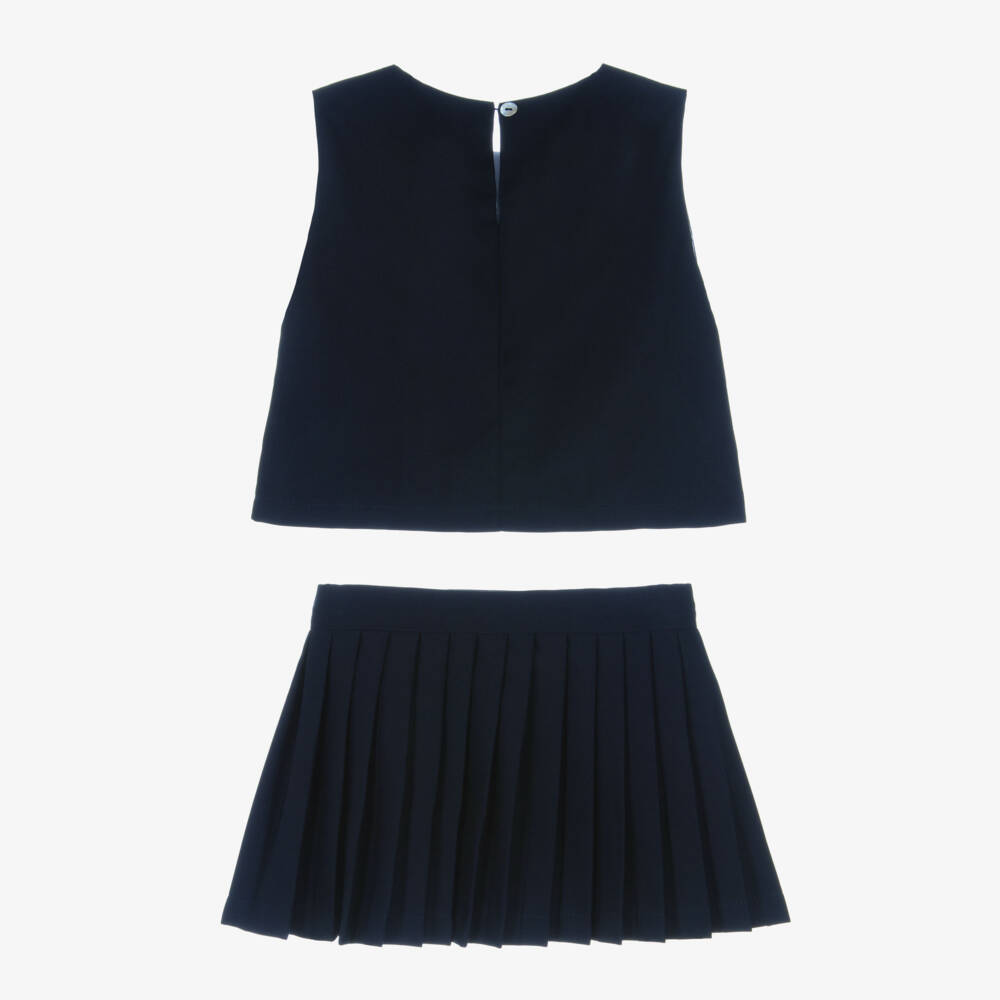 Phi Clothing-Girls Navy Skirt and Top Set | Childrensalon Outlet