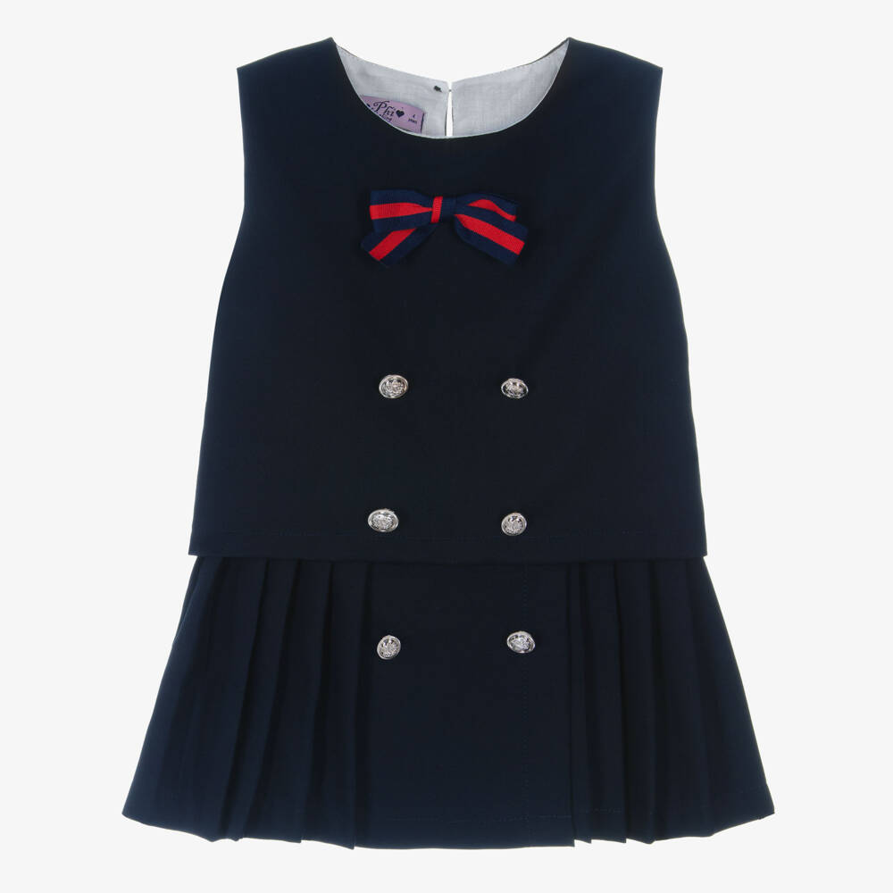 Phi Clothing-Girls Navy Skirt and Top Set | Childrensalon Outlet