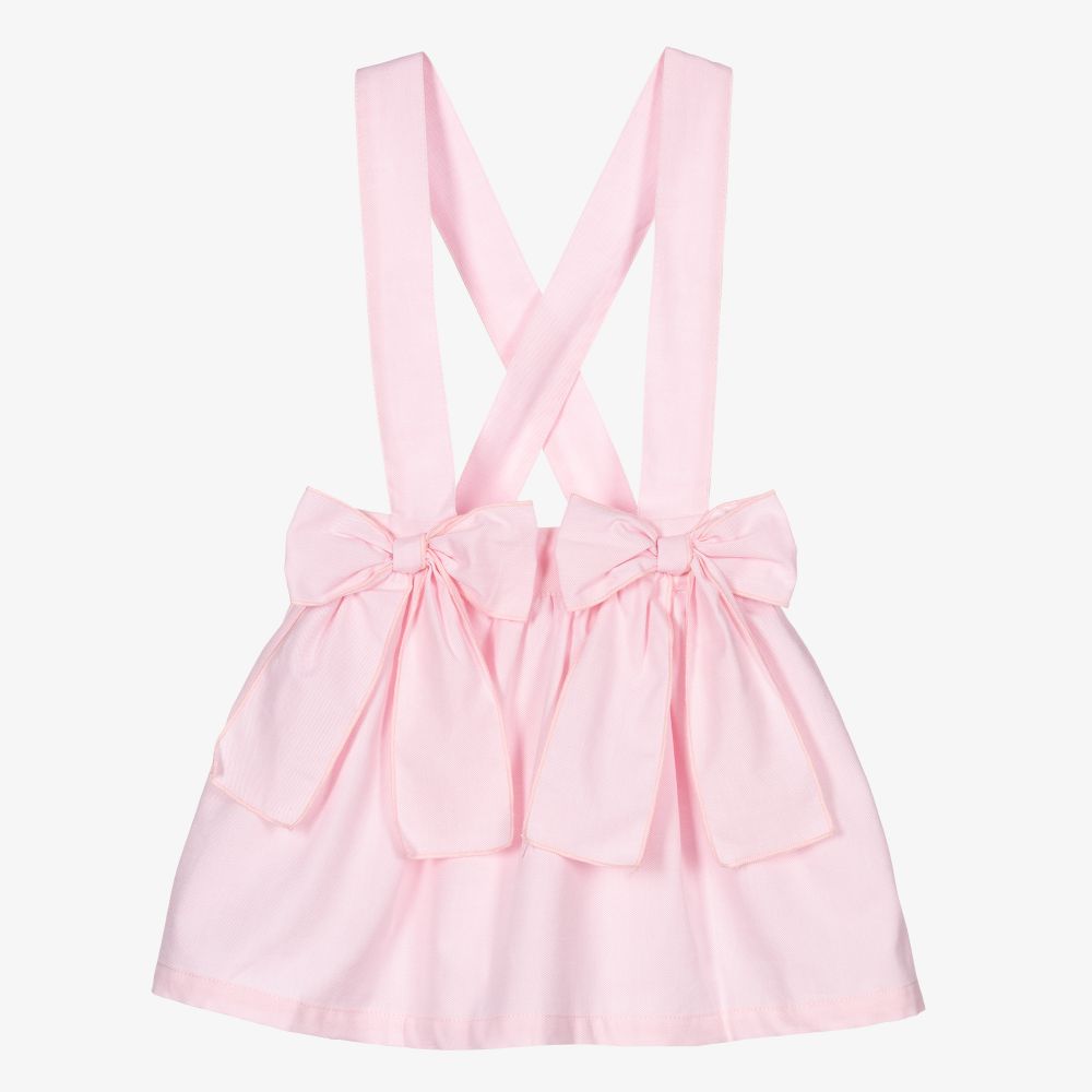 Phi Clothing - Jupe rose clair en coton Fille | Childrensalon