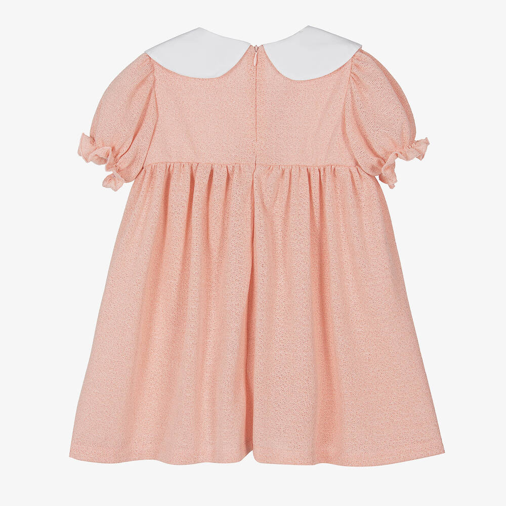 Phi Clothing - Girls Pink Collared Dress | Childrensalon Outlet