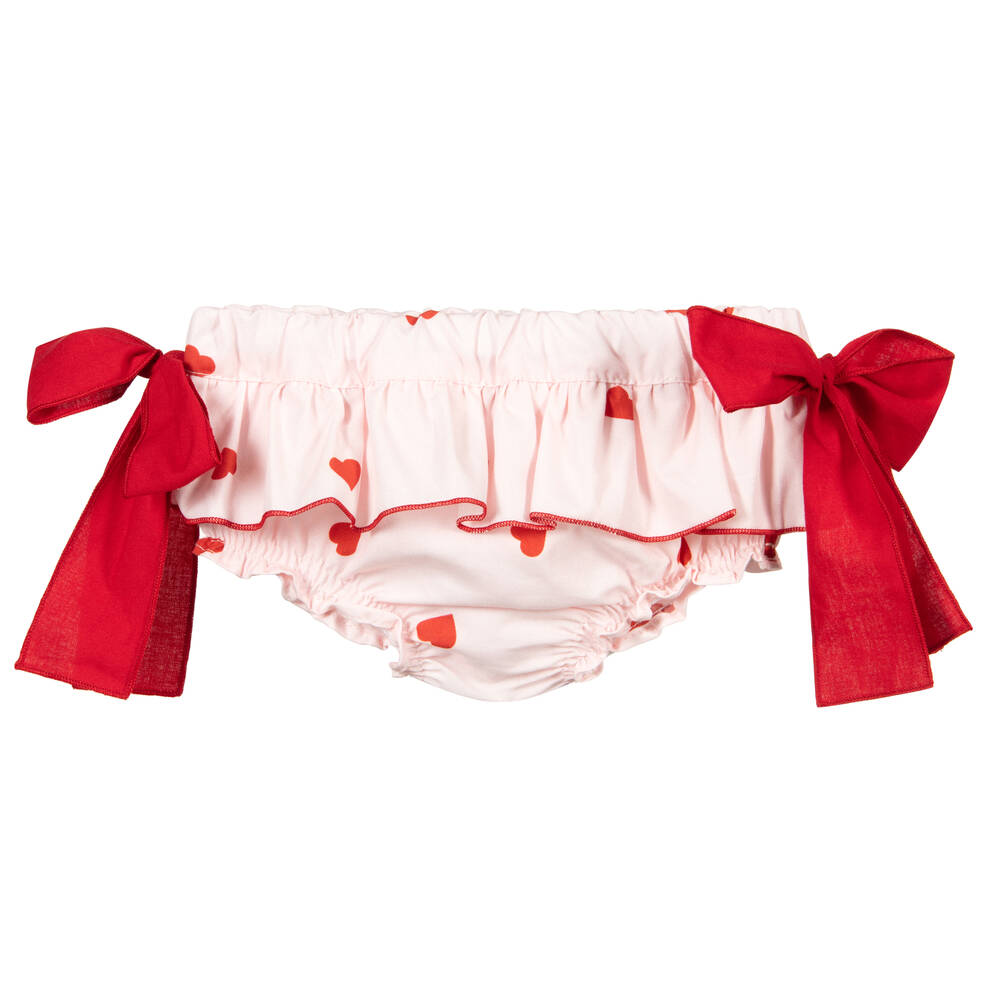 Phi Clothing - Розовые хлопковые шортики на подгузник | Childrensalon
