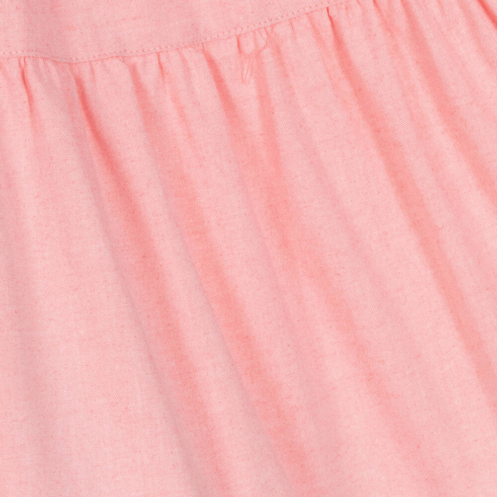 في كلودينغ-فستان قطن بطبقات لون زهري | Childrensalon Outlet