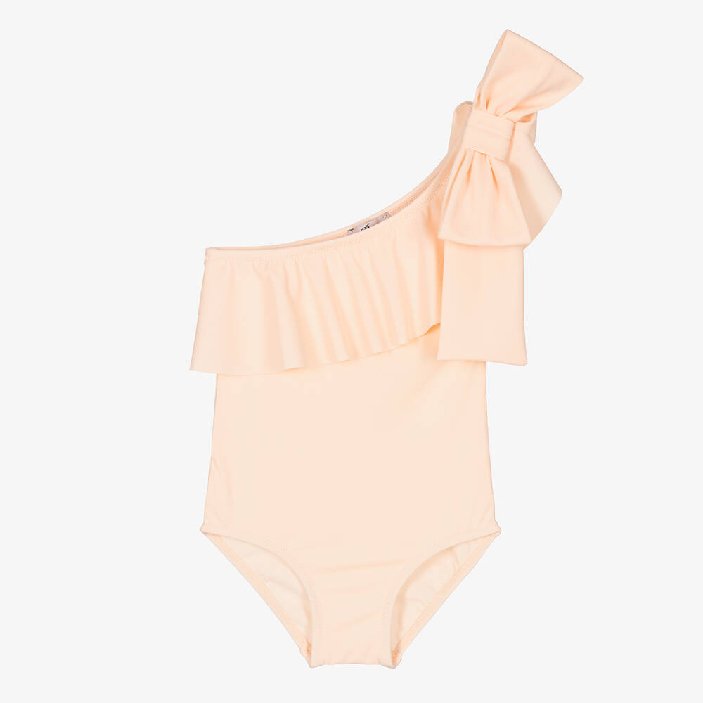 Phi Clothing-Girls Pink Ruffle Swimsuit | Childrensalon Outlet