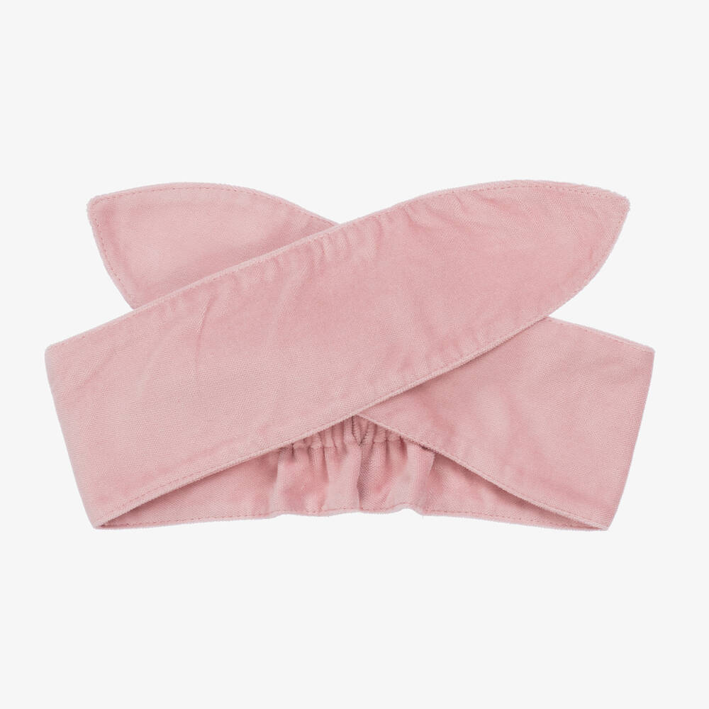 Phi Clothing-Girls Pink Velvet Headband | Childrensalon Outlet