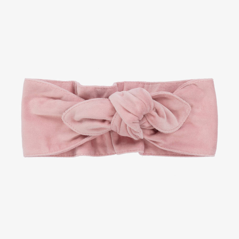 Phi Clothing-Girls Pink Velvet Headband | Childrensalon Outlet