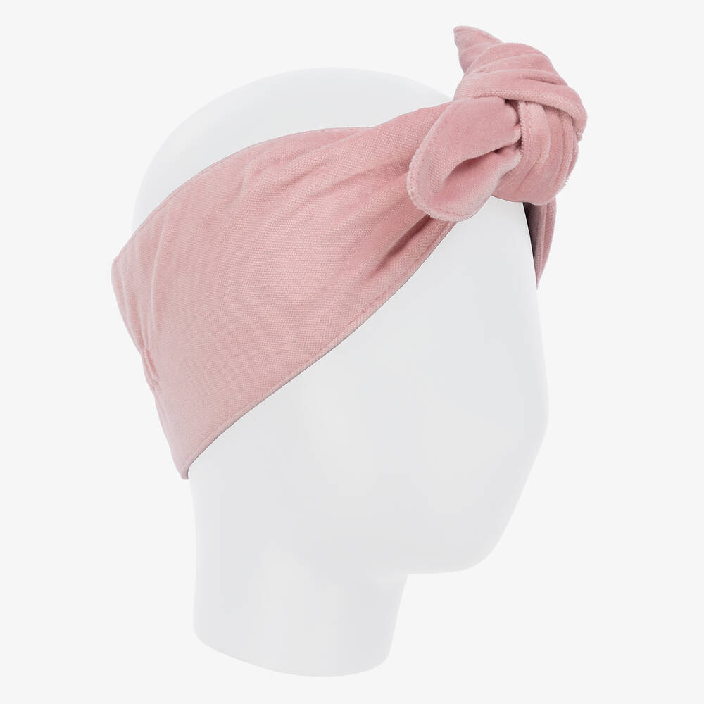 Phi Clothing-Girls Pink Velvet Headband | Childrensalon Outlet